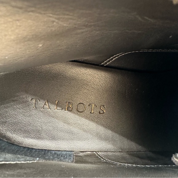 Talbots Brown Suede Leather Ankle Boots Wedge Heel Women Sz 9 Chukka - Picture 9 of 10